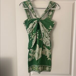Farm Rio Green Palm Dress Women's size XS